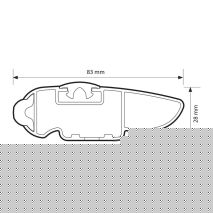 ΜΠΑΡΕΣ ΟΡΟΦΗΣ ΑΝΟΔΙΩΜΕΝΟΥ ΑΛΟΥΜΙΝΙΟΥ SILENZIO (XL) 140 cm NORDRIVE - 2 ΤΕΜ. Auto Moto Tyres 
