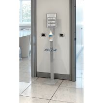 ΣΤΑΝΤ ΒΑΣΗ ΔΑΠΕΔΟΥ ΓΙΑ ΑΝΤΙΣΗΠΤΙΚΟ ΤΖΕΛ ΧΕΡΙΩΝ ΓΙΑ ΔΟΧΕΙΟ 50-100mm ΜΕ ΡΑΦΙ ΓΙΑ ΓΑΝΤΙΑ ΚΑΙ ΜΑΣΚΕΣ Auto Moto Tyres 