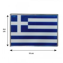 GREECE ΑΥΤΟΚΟΛΛΗΤΗ ΕΛΛΗΝΙΚΗ ΣΗΜΑΙΑ 10 X 6,8 cm ΜΠΛΕ/ΛΕΥΚΟ/ΧΡΩΜΙΟ ΜΕ ΕΠΙΚΑΛΥΨΗ ΣΜΑΛΤΟΥ- 1 ΤΕΜ. Auto Moto Tyres 