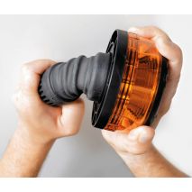 ΦΑΡΟΣ ΠΕΡΙΣΤΡΕΦΟΜΕΝΟΣ 8LED RL-15 9-32V 3 ΛΕΙΤΟΥΡΓΙΩΝ ΒΙΔΩΤΟΣ ΕΛΑΣΤΙΚΟΣ ΠΟΡΤΟΚΑΛΙ 145x105mm Auto Moto Tyres 