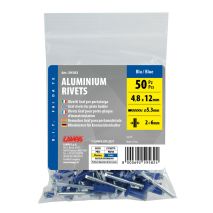 ΠΡΙΤΣΙΝΙΑ ΑΛΟΥΜΙΝΙΟΥ 4,8x12mm (ΒΑΘΟΣ ΤΡΥΠΑΣ 2-6mm/ ΕΣΩΤΕΡΙΚΗ ΔΙΑΜΕΤΡΟ 5,3mm) ΜΠΛΕ 50ΤΕΜ Auto Moto Tyres 