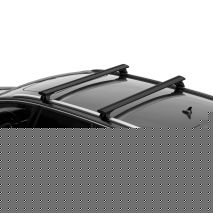 ΜΠΑΡΕΣ ΟΡΟΦΗΣ ΑΝΟΔIΩΜΕΝΟ ΑΛΟΥΜΙΝΙΟΥ (L) 128cm ΜΑΥΡΗ SILENZIO (IN-RAIL/FLUSH RAILING) ​NORDRIVE - 2 ΤΕΜ. Auto Moto Tyres 