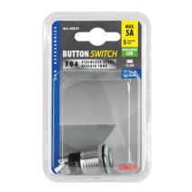 ΔΙΑΚΟΠΤΗΣ ΜΠΟΥΤΟΝ (BUTTON) 12/24V 5Amax 5PIN IP65 ON/OFF ME LED ΠΡΑΣΙΝΟ ΑΝΟΞΕΙΔΩΤΟ ΑΤΣΑΛΙ LAMPA - 1 TEM. Auto Moto Tyres 