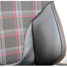 ΚΑΘΙΣΜΑ JACKIE ΑΝΑΚΛΙΝΟΜΕΝΟ ΜΑΥΡΟ/ΚΑΡΟ ΜΕ ΣΙΔΗΡΟΔΡΟΜΟ SIMONI RACING - 1ΤΕΜ Auto Moto Tyres 