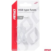 ΑΣΦΑΛΕΙΕΣ FLAT 42mm 50A AMIO - 2 Τεμ. Auto Moto Tyres 