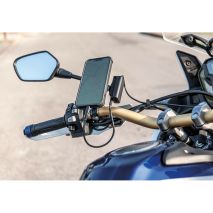 Αδιάβροχος Φορτιστής Κινητού Trek X 12/24V 48W της σειράς Optiline με 2 θύρες USB Type A και USB Type C, Καλώδιο 180 cm, Βύσμα SAE και Ακροδέκτες, Ασφάλεια, Αδιαβροχοποίηση IPX6, συμβατό με Βάσεις Στήριξης, Θήκες ή Αντάπτορες Κινητού Optiline Auto Moto Tyres 