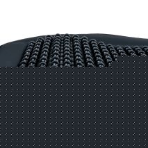 ΠΛΑΤΟΚΑΘΙΣΜΑ ΜΕ ΧΑΝΤΡΕΣ ΚΑΙ ΜΑΞΙΛΑΡΑΚΙ ΜΕΣΗΣ ΑΠΟ ΠΟΛΥΕΣΤΕΡΙΚΟ ΑΦΡΩΔΕΣ ΥΛΙΚΟ 147x68cm ΜΑΥΡΟ AMIO - 1 Τεμ. Auto Moto Tyres 