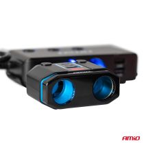 ΑΝΤΑΠΤΟΡΑΣ ΑΝΑΠΤΗΡΑ ΔΙΠΛΟΣ 12/24V ΜΕ ΒΟΛΤΟΜΕΤΡΟ ΜΕ 3 ΘΥΡΕΣ USB AMIO - 1 Τεμ. Auto Moto Tyres 