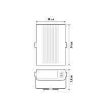 ΑΕΡΟΘΕΡΜΟ / ΑΝΕΜΙΣΤΗΡΑΣ 24V/150w ΓΙΑ ΨΥΧΡΟ / ΘΕΡΜΟ ΑΕΡΑ ΚΕΡΑΜΙΚΗΣ ΘΕΡΜΑΝΣΗΣ  ΜΕ ΚΑΛΩΔΙΟ 140cm 140x100x78 LAMPA -1 ΤΕΜ. Auto Moto Tyres 
