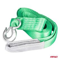 ΙΜΑΝΤΑΣ ΡΥΜΟΥΛΚΗΣΗΣ TOW ROPE H+U ΠΡΑΣΙΝΟ 75mm 8000KG 5m AMIO - 1 τεμ. Auto Moto Tyres 