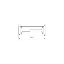 ΧΕΡΟΥΛΙΑ MOTO STYLE GRIP ΜΑΥΡΟ ΧΡΩΜΑ 22mm+25mm 12cm LAMPA - 2 τεμ. Auto Moto Tyres 