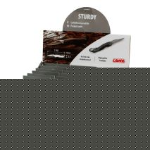 ΣΟΥΓΙΑΣ/ΜΑΧΑΙΡΙ ΤΣΕΠΗΣ STURDY INOX ΜΕ ΚΑΡΑΜΠΙΝΕΡ 18x15x23cm ΣΕ ΣΤΑΝΤ LAMPA - 18 ΤΕΜ. Auto Moto Tyres 