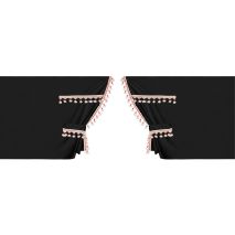 ΚΟΥΡΤΙΝΕΣ ΝΤΑΛΙΚΑΣ LUXURY PRO CABIN ΜΑΥΡΟ / ΚΟΚΚΙΝΟ ΣΕΤ LAMPA - 8 ΤΕΜ. Auto Moto Tyres 