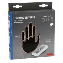 ΔΙΑΚΟΣΜΗΤΙΚΟ ΠΑΝΕΛ ΧΕΙΡΟΝΟΜΙΕΣ LED HAND GESTURES 203 LED SMD ΜΕ ΤΗΛΕΧΕΙΡΙΣΤΗΡΙΟ 150x98mm LAMPA - 1 ΤΕΜ. Auto Moto Tyres 