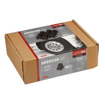 ΚΑΠΑΚΙΑ ΠΑΞΙΜΑΔΙΩΝ/ΜΠΟΥΛΟΝΙΩΝ ΦΟΡΤΗΓΟΥ AMERICAN STAINLESS STEEL Φ33mm ΜΑΥΡΟ LAMPA - 40 ΤΕΜ. Auto Moto Tyres 