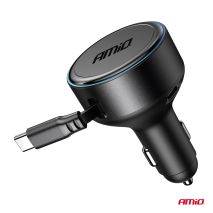 ΦΟΡΤΙΣΤΗΣ ΑΝΑΠΤΗΡΑ 12/24V ΜΕ 1 ΘΥΡΑ USB-C 60W 5V/3A ΤΑΧΕΙΑΣ ΦΟΡΤΙΣΗΣ ΜΕ ΕΝΣΩΜΑΤΟΜΕΝΟ ΚΑΛΩΔΙΟ USB-C ΑΜΙΟ - 1 ΤΕΜ. Auto Moto Tyres 