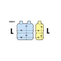 ΚΑΛΥΜΜΑΤΑ ΚΑΘΙΣΜΑΤΩΝ ΚΑΙ ΠΡΟΣΚΕΦΑΛΑ ΓΙΑ 3 ΣΕΙΡΕΣ ΘΕΣΕΩΝ ΣΕ ΓΚΡΙ ΣΚΟΥΡΟ ΧΡΩΜΑ SEDILI SET LARGE LAMPA - 1 ΤΕΜ. Auto Moto Tyres 