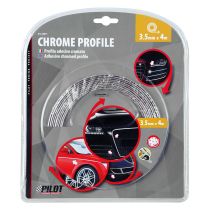 ΑΥΤΟΚΟΛΛΗΤΟ TRIM ΧΡΩΜΙΟ ΕΠΙΠΕΔΟ ΓΙΑ ΠΟΡΤΕΣ, ΓΡΙΛΙΕΣ, ΠΡΟΦΥΛΑΚΤΗΡΕΣ, ΠΛΑΙΝΑ ΠΑΧΟΣ 3,5MM ΜΗΚΟΣ 4M Auto Moto Tyres 