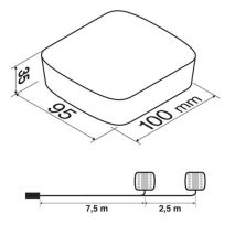 Φανάριa Τρέιλερ Πίσω με 14LED Μαγνητικά με καλώδιο 7pin 12V Auto Moto Tyres 