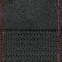 ΡΑΦΤΟ ΚΑΛΥΜΜΑ ΤΙΜΟΝΙΟΥ ΜΕ ΕΝΑΛΛΑΞ ΣΧΕΔΙΟ  ΔΕΡΜΑΤΙΝΟ SPORT ΜΑΥΡΟ ΜΕ ΚΟΚΚΙΝΗ ΡΑΦΗ Auto Moto Tyres 