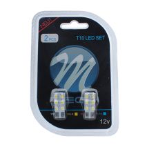 T10 W5W 12V W2,1x9,5d LED 6xSMD3528 ΛΕΥΚΟ (ΚΑΡΦΩΤΟ ΑΚΑΛΥΚΟ) BLISTER 2ΤΕΜ. M-TECH Auto Moto Tyres 