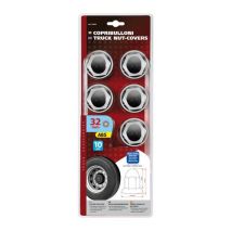 ΚΑΠΑΚΙΑ ΠΑΞΙΜΑΔΙΩΝ / ΜΠΟΥΛΟΝΙΩΝ ΦΟΡΤΗΓΟΥ ΠΛΑΣΤΙΚΑ ΧΡΩΜΙΟΥ 32mm 10ΤΕΜ. Auto Moto Tyres 