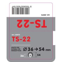 ΑΚΡΟ ΕΞΑΤΜΙΣΗΣ TS-22 Φ 36-54mm - ΔΙΠΛΗ ΑΠΟΛΗΞΗ Auto Moto Tyres 
