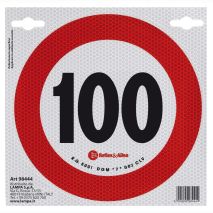 ΣΗΜΑ ΤΑΧΥΤΗΤΑΣ ΧΙΛΙΟΜΕΤΡΩΝ 100km/h ΑΥΤΟΚΟΛΛΗΤΟ Auto Moto Tyres 