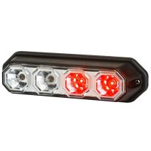 ΦΩΣ ΠΡΟΣΘΕΤΟ 3 ΛΕΙΤΟΥΡΓΙΩΝ (ΦΡΕΝΟ-ΘΕΣΗΣ-ΦΛΑΣ) 12/24V HOR78 4LED (2 ΚΟΚΚΙΝΑ + 2 ΠΟΡΤΟΚΑΛΙ) 121x32mm Auto Moto Tyres 