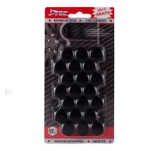 ΚΑΠΑΚΙΑ ΜΠΟΥΛΟΝΙΩΝ 17mm ΜΑΥΡΑ AMiO - 21 ΤΕΜ. Auto Moto Tyres 