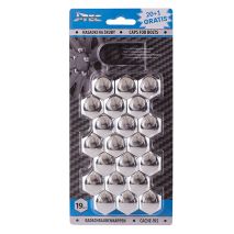 ΚΑΠΑΚΙΑ ΜΠΟΥΛΟΝΙΩΝ 19mm ΧΡΩΜΙΟ AMiO - 21 ΤΕΜ. Auto Moto Tyres 