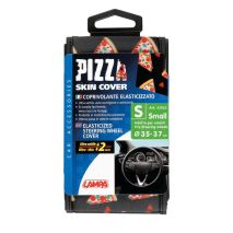 ΚΑΛΥΜΜΑ ΤΙΜΟΝΙΟΥ SKIN-COVER PIZZA (ΠΙΤΣΑ) 35/37cm (S) ΜΑΥΡΟ ΕΛΑΣΤΙΚΟ ΠΟΛΥΕΣΤΕΡΙΚΟ 2mm ΠΑΧΟΣ Auto Moto Tyres 