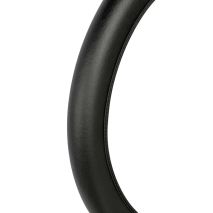 ΚΑΛΥΜΜΑ ΤΙΜΟΝΙΟΥ SKIN-COVER ΔΕΡΜΑΤΙΝΟ 35/37cm (S) ΜΑΥΡΟ ΕΛΑΣΤΙΚΟ 2mm ΠΑΧΟΣ Auto Moto Tyres 
