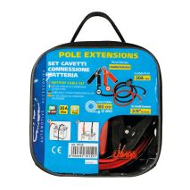 ΡΕΥΜΑΤΟΔΟΤΕΣ POLE EXTENSIONS 12/24V 180cm ΜΕ ΑΚΡΟΔΕΚΤΕΣ 9,5mm ΓΙΑ ΠΟΛΟΥΣ ΜΠΑΤΑΡΙΑΣ ΚΑΙ ΑΣΦΑΛΕΙΑ 30A Auto Moto Tyres 