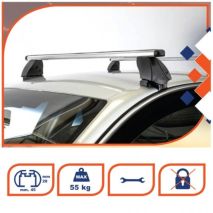 KIT ΜΕ ΜΠΑΡΕΣ ΟΡΟΦΗΣ ΓΙΑ NISSAN NV200 / EVALIA 2009+ ΑΛΟΥΜΙΝΙΟΥ K39 (BAP130-KFP02) Auto Moto Tyres 