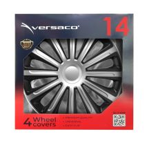 ΤΑΣΙΑ 14" HUBCAP TREND SILVER BLACK - ΣΕΤ 4ΤΕΜ ΣΕ ΚΟΥΤΙ ΑΜΙΟ Auto Moto Tyres 