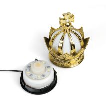 ΒΑΣΗ ΦΩΤΙΖΟΜΕΝΗ ΑΡΩΜΑΤΙΚΟΥ KING ΛΕΥΚΟΥ ΦΩΤΙΣΜΟΥ LED (ΚΑΛΩΔΙΟ ΦΟΡΤΙΣΗΣ USB 5V/120cm)​​​ LAMPA - 1 ΤΕΜ Auto Moto Tyres 