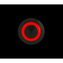 ΔΙΑΚΟΠΤΗΣ ΜΠΟΥΤΟΝ (BUTTON) 12/24V 5Amax 5PIN IP65 ON/OFF ME LED ΚΟΚΚΙΝΟ ΑΝΟΞΕΙΔΩΤΟ ΑΤΣΑΛΙ​ LAMPA - 1 TEM. Auto Moto Tyres 