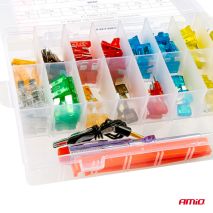 ΑΣΦΑΛΕΙΕΣ STANDARD/MICRO ΜΕ ΔΟΚΙΜΑΣΤΙΚΟ ΚΑΤΣΑΒΙΔΙ 6-24V & ΕΡΓΑΛΕΙΟ ΑΦΑΙΡΕΣΗΣ SET ΑΜΙΟ - 150 ΤΕΜ. Auto Moto Tyres 