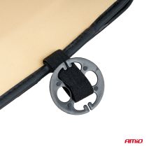 ΠΛΑΤΟΚΑΘΙΣΜΑ ΜΕ ΧΑΝΤΡΕΣ ΚΑΙ ΜΑΞΙΛΑΡΑΚΙ ΜΕΣΗΣ ΑΠΟ ΠΟΛΥΕΣΤΕΡΙΚΟ ΑΦΡΩΔΕΣ ΥΛΙΚΟ 147x68cm ΜΑΥΡΟ AMIO - 1 Τεμ. Auto Moto Tyres 