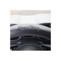 ΚΑΛΥΜΜΑ ΤΙΜΟΝΙΟΥ ΦΟΡΕΤΟ ΜΑΥΡΟ ΟΙΚΟΛΟΓΙΚΟ ΔΕΡΜΑ CARBON LOOK ΜΕ ΦΑΡΔΟΣ 80mm 37-39cm SIMONI RACING  - 1 τεμ. Auto Moto Tyres 