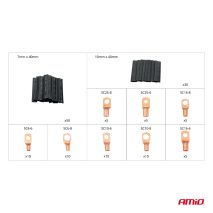 ΣΥΝΔΕΣΜΟΙ ΚΑΛΩΔΙΩΝ & ΘΕΡΜΟΣΥΣΤΕΛΛΟΜΕΝΟΙ ΣΩΛΗΝΕΣ ΣΕΤ ΔΙΑΦΟΡΑ ΜΕΓΕΘΗ AMIO - 140 τεμ. Auto Moto Tyres 