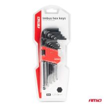 ΣΕΤ ΚΛΕΙΔΙΑ ΑΛΛΕΝ (ALLEN) ΕΞΑΓΩΝΑ ΧΡΩΜΙΟ-ΒΑΝΑΔΙΟ (CRV) ΔΙΑΦΟΡΑ ΜΕΓΕΘΗ ΣΕ ΜΑΥΡΟ ΧΡΩΜΑ ΑΜΙΟ - 9 ΤΕΜ. Auto Moto Tyres 