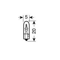 ΛΑΜΠΑΚΙΑ ΨΕΙΡΕΣ Τ5 12V/1.2W W2x4.6d Auto Moto Tyres 