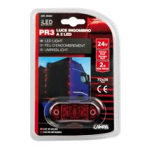 ΦΩΣ ΦΟΡΤΗΓΟΥ 2LED ΚΟΚΚΙΝΟ 24V 72mm Auto Moto Tyres 