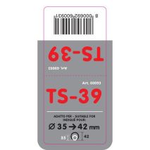 ΑΚΡΟ ΕΞΑΤΜΙΣΗΣ TS-39 Φ 35-42mm - ΣΤΡΟΓΓΥΛΟ ΛΟΞΟ Auto Moto Tyres 