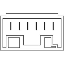 Διακόπτης Παραθύρου Συνοδηγού  FIAT ALBEA 02+ / FIAT PALIO ΜΟΝΟΣ 6PIN Auto Moto Tyres 