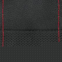 ΡΑΦΤΟ ΚΑΛΥΜΜΑ ΤΙΜΟΝΙΟΥ ΜΕ ΕΝΑΛΛΑΞ ΣΧΕΔΙΟ  ΔΕΡΜΑΤΙΝΟ SPORT ΜΑΥΡΟ ΜΕ ΚΟΚΚΙΝΗ ΡΑΦΗ Auto Moto Tyres 