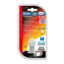 P21W 10-30V BA15s 400lm ΜΟΝΟΠΟΛΙΚΟ ΛΕΥΚΟ ΔΙΑΘΛΑΣΗΣ MEGA-LED 9 BLISTER 1ΤΕΜ. Auto Moto Tyres 