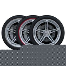 ΔΙΑΚΟΣΜΗΤΙΚΑ/ΠΡΟΣΤΑΤΕΥΤΙΚΑ ΔΑΚΤΥΛΙΔΙΑ ΖΑΝΤΑΣ ΚΟΚΚΙΝΑ 20 INCH RIM RINGZ -4ΤΕΜ. Auto Moto Tyres 